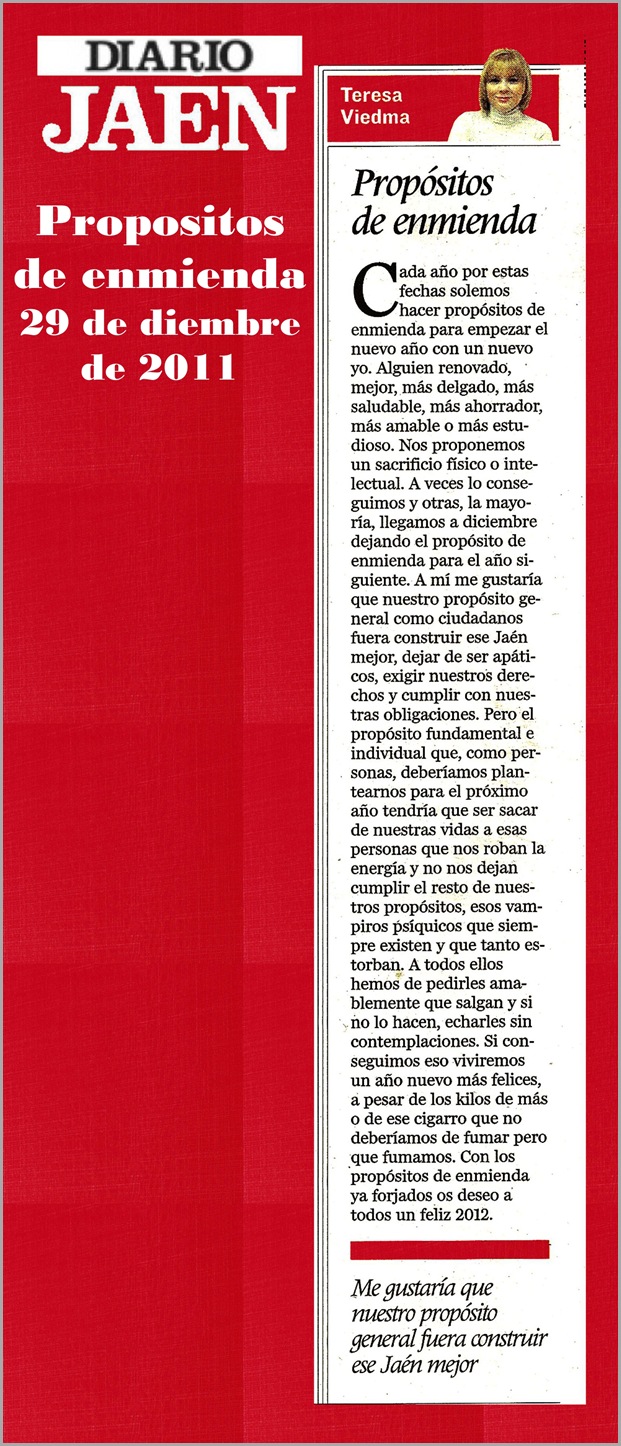 14.- 29 12 2011 Propositos de enmienda