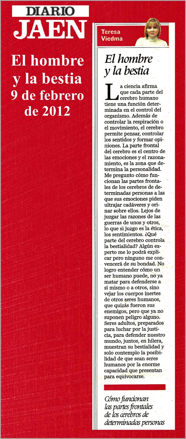 17.- 09 02 2012 El hombre y la bestia