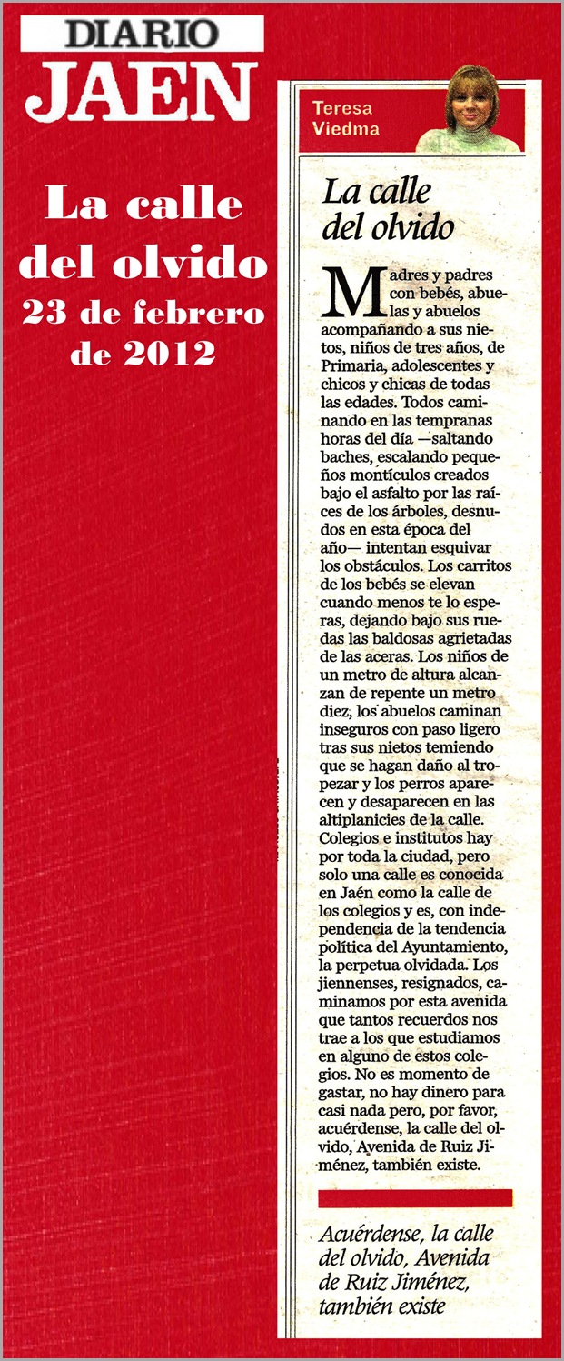 18.- 23 02 2012 La calle del olvido