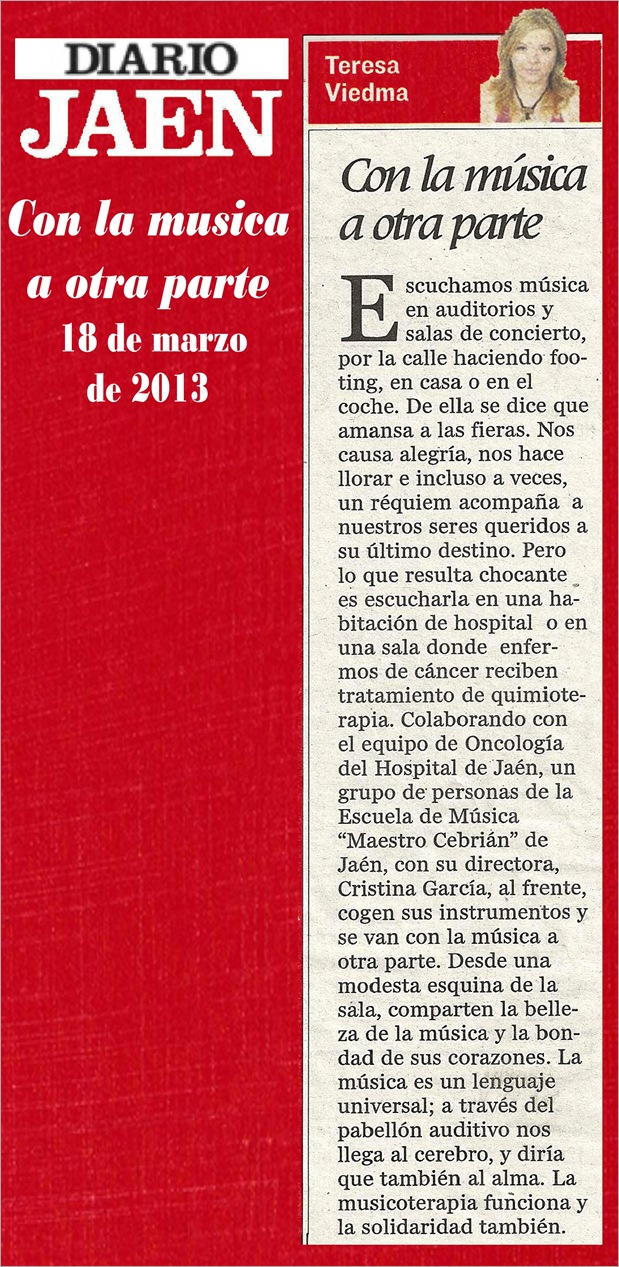 Con la musica a otra parte 18-marzo-2013
