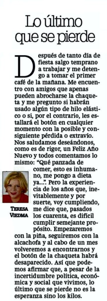 LO ÚLTIMO QUE SE PIERDE